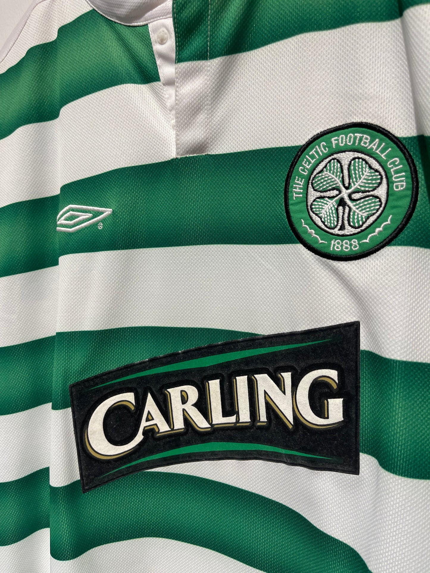 Celtic FC 2003-04 Home Kit. #7 H. Larsson. (M/L)