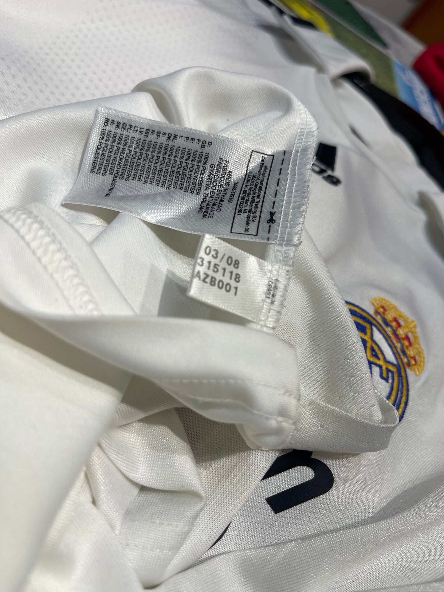 Real Madrid 2008-09 Home Kit. #7 Raul. (M)