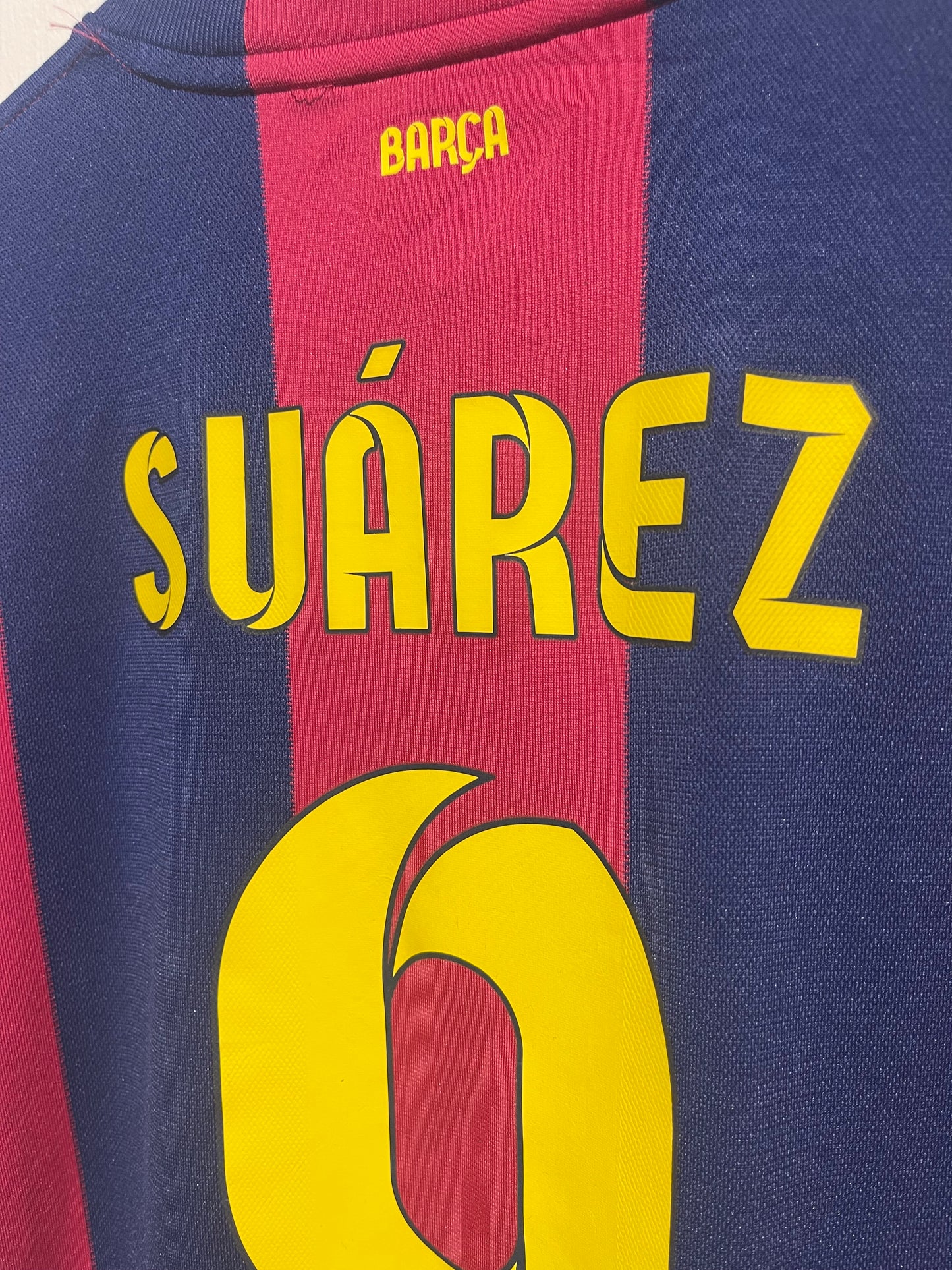 FC Barcelona 2014-15 Home Kit. #9 Suarez (M)