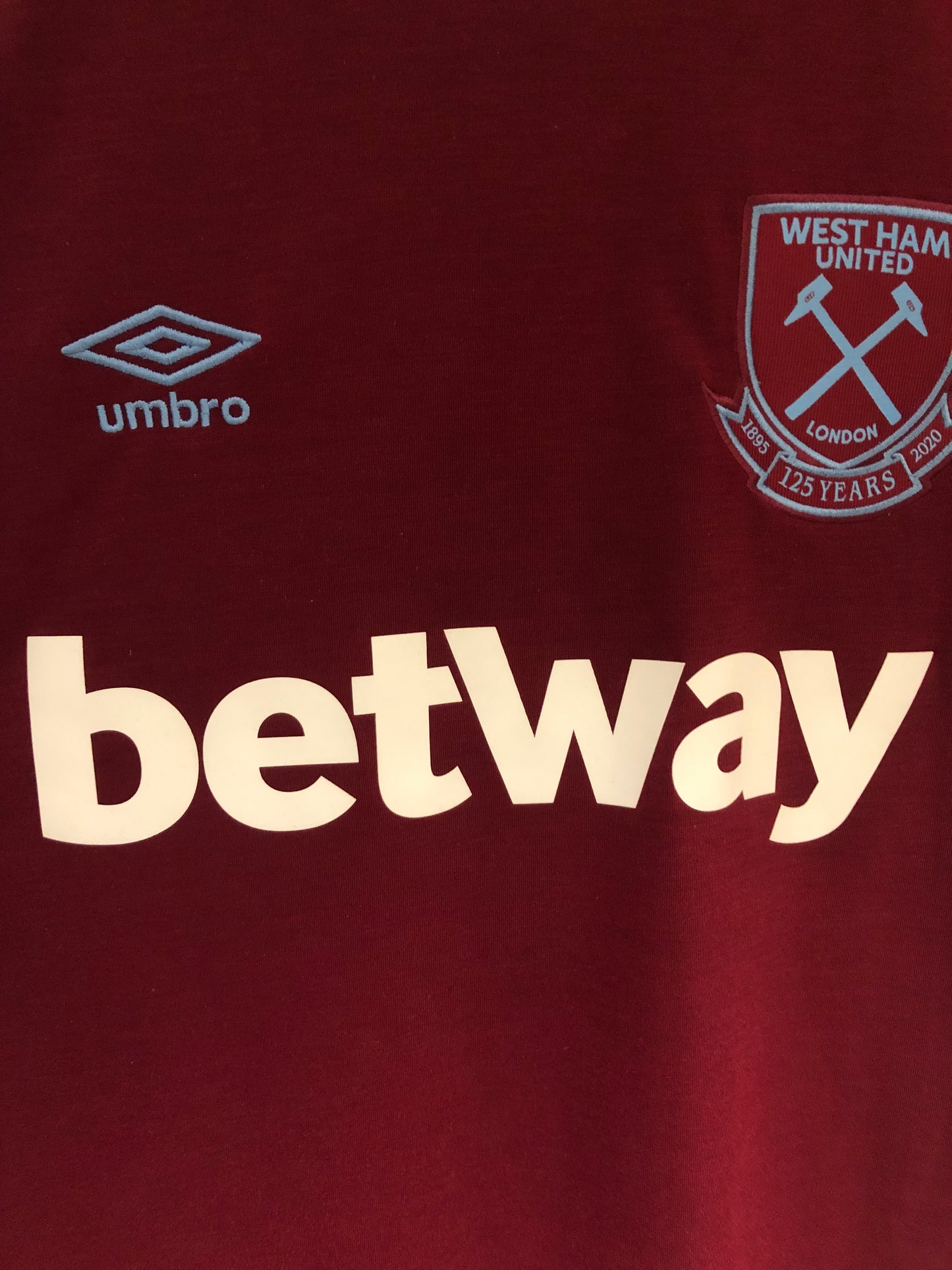 West Ham United 2020-21 Home Kit. (M)
