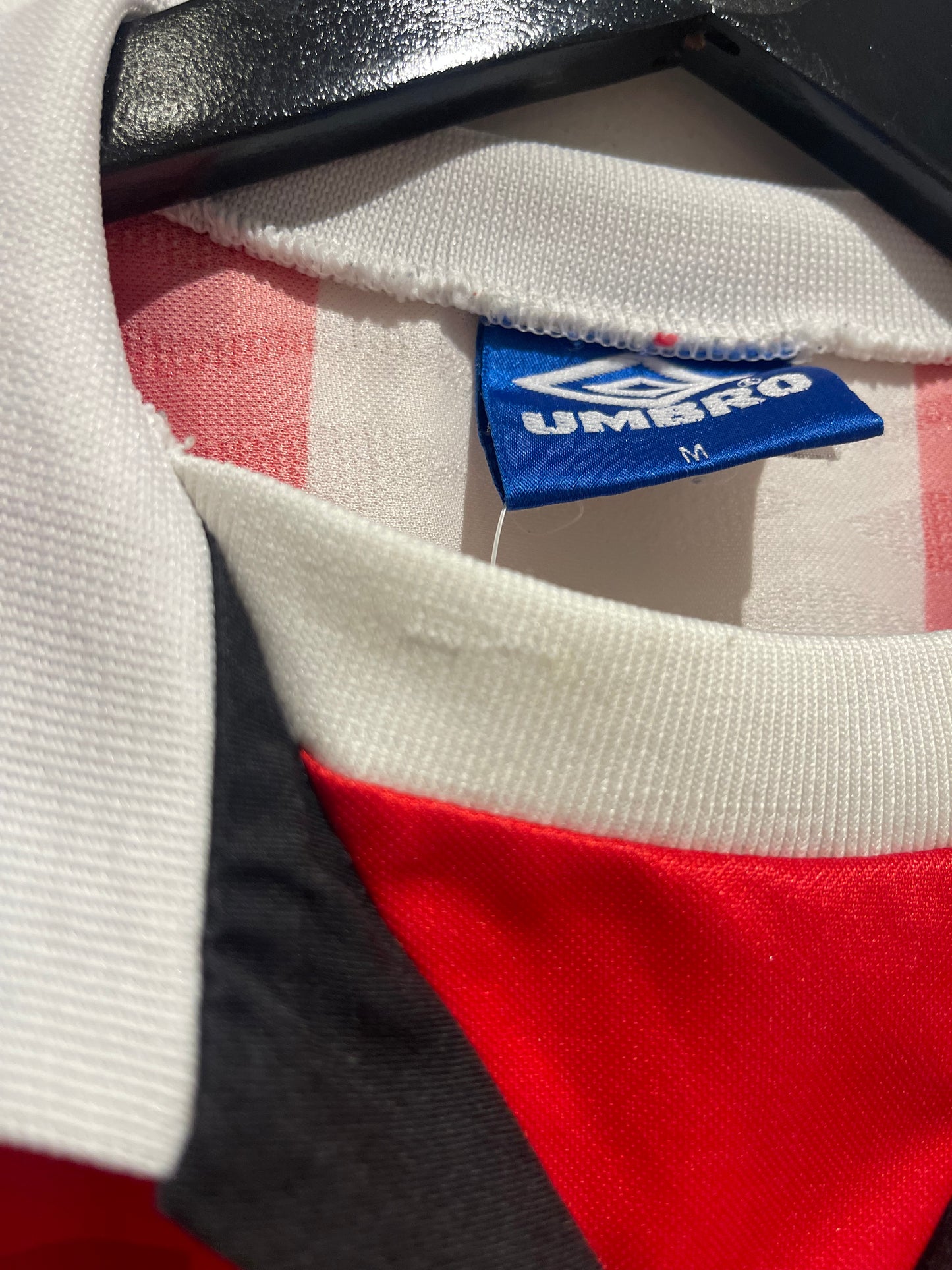 1995-1996 Fortuna Düsseldorf Home Shirt - Umbro - Diebels Sponsor (M)