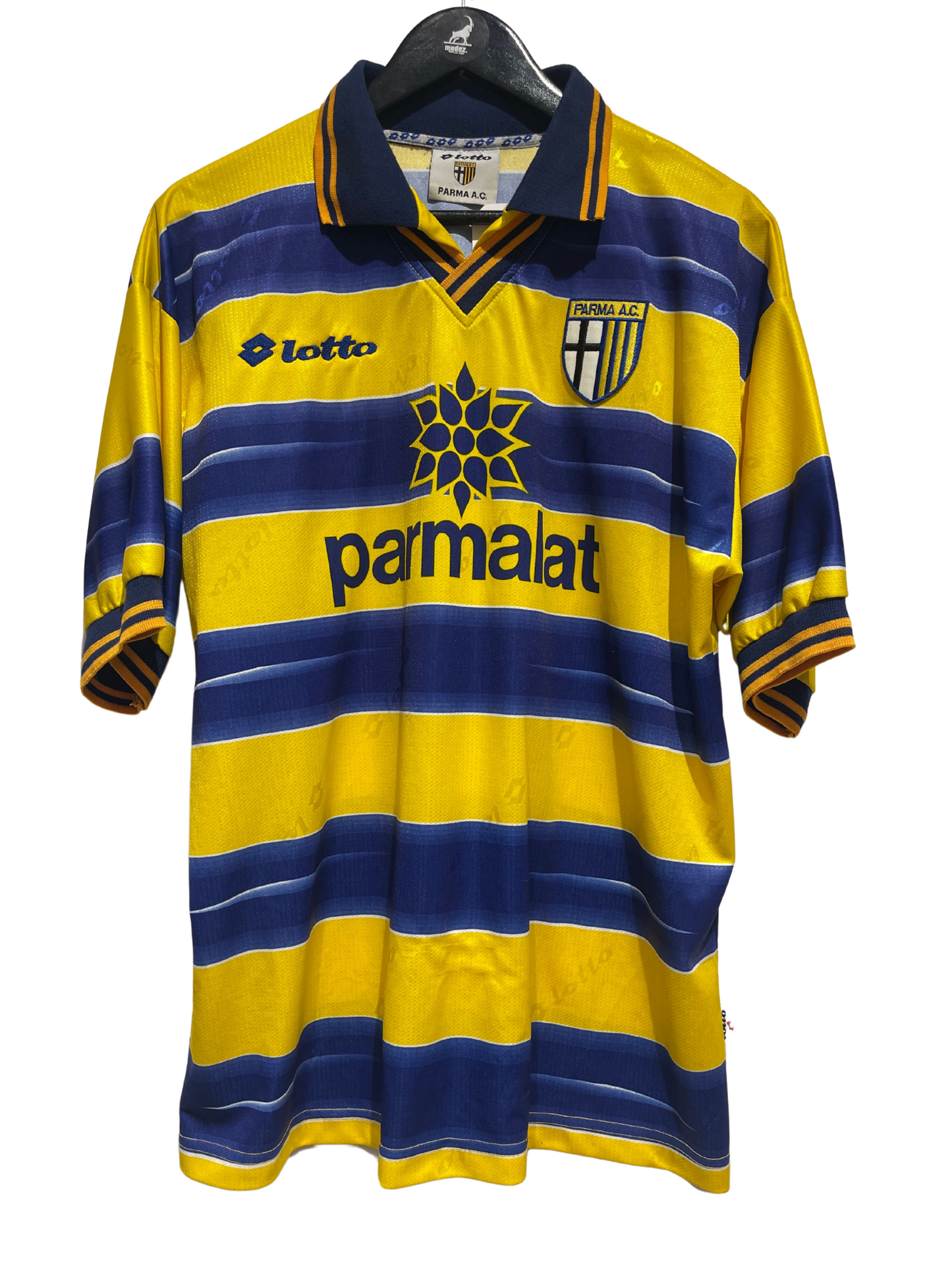 1998-1999 Parma AC Home Shirt - Buffon #1 - Lotto - Parmalat Sponsor (L)