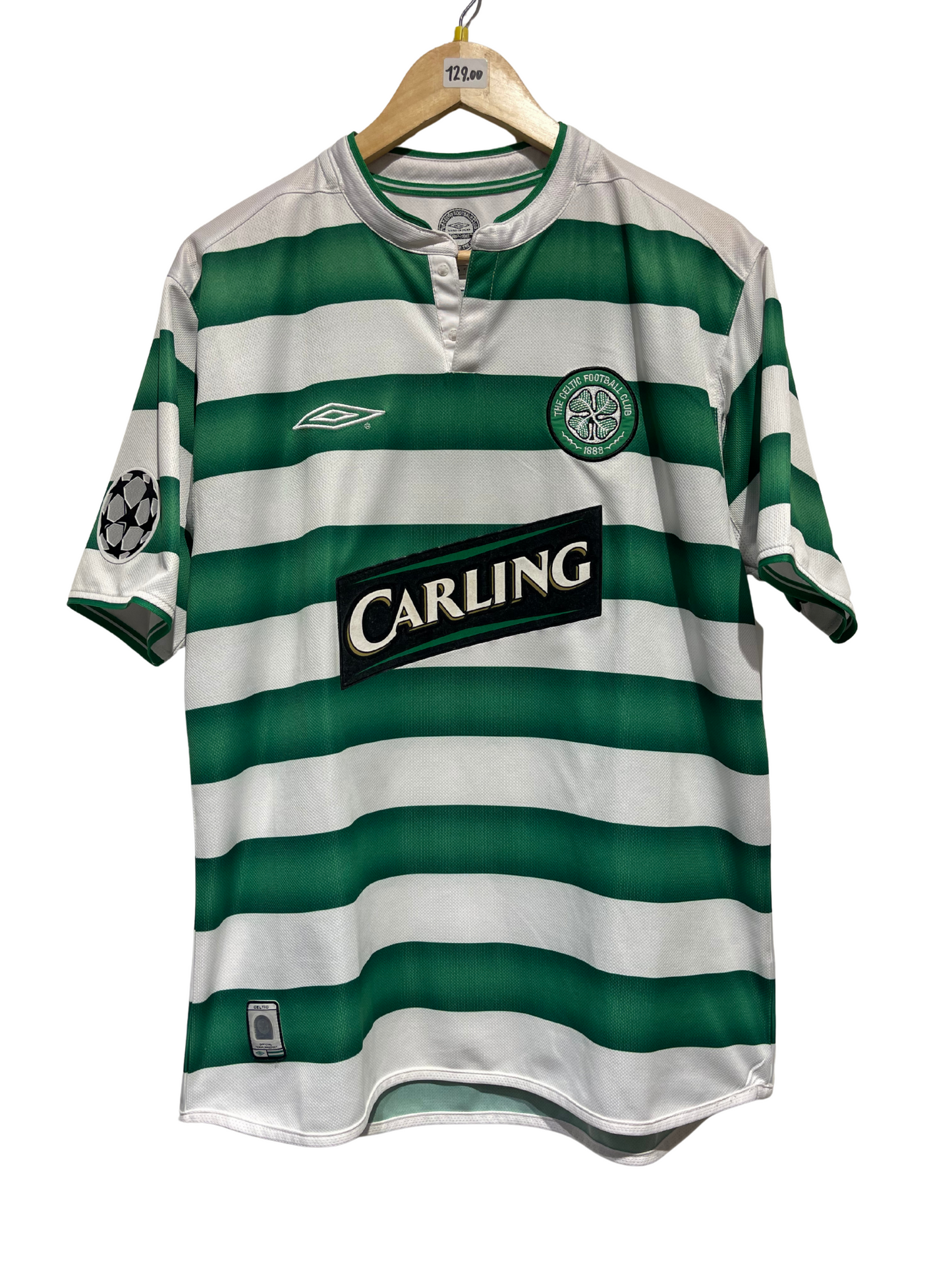 Celtic FC 2003-04 Home Kit. #7 H. Larsson. (M/L)