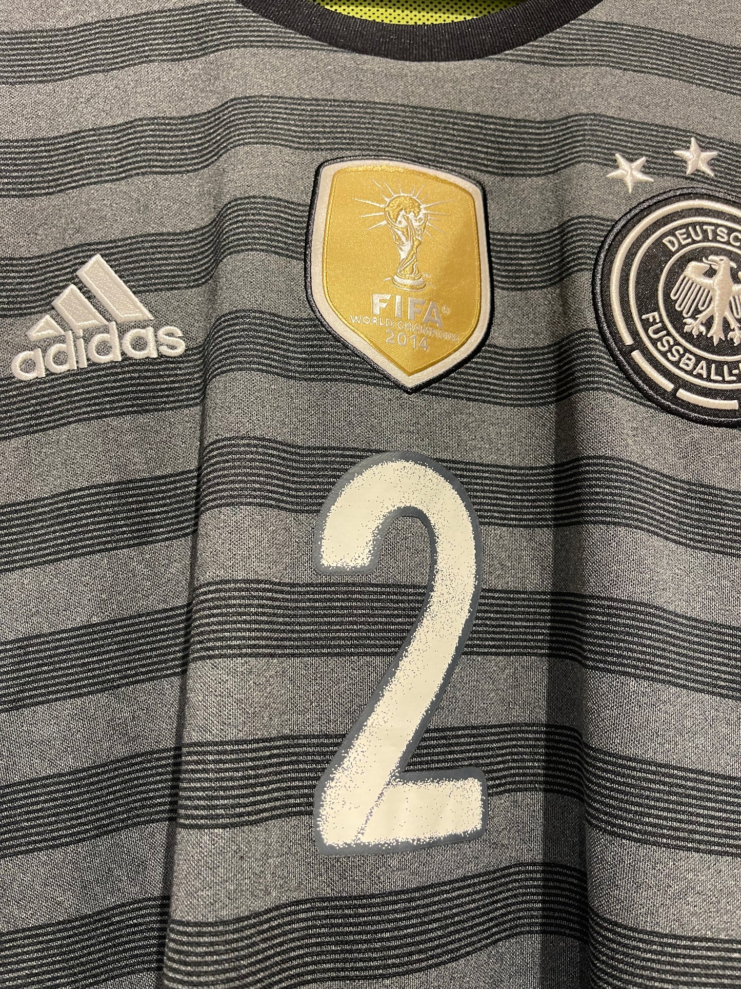 Germany 2016 Away Kit. (XL) #2 Mustafi.