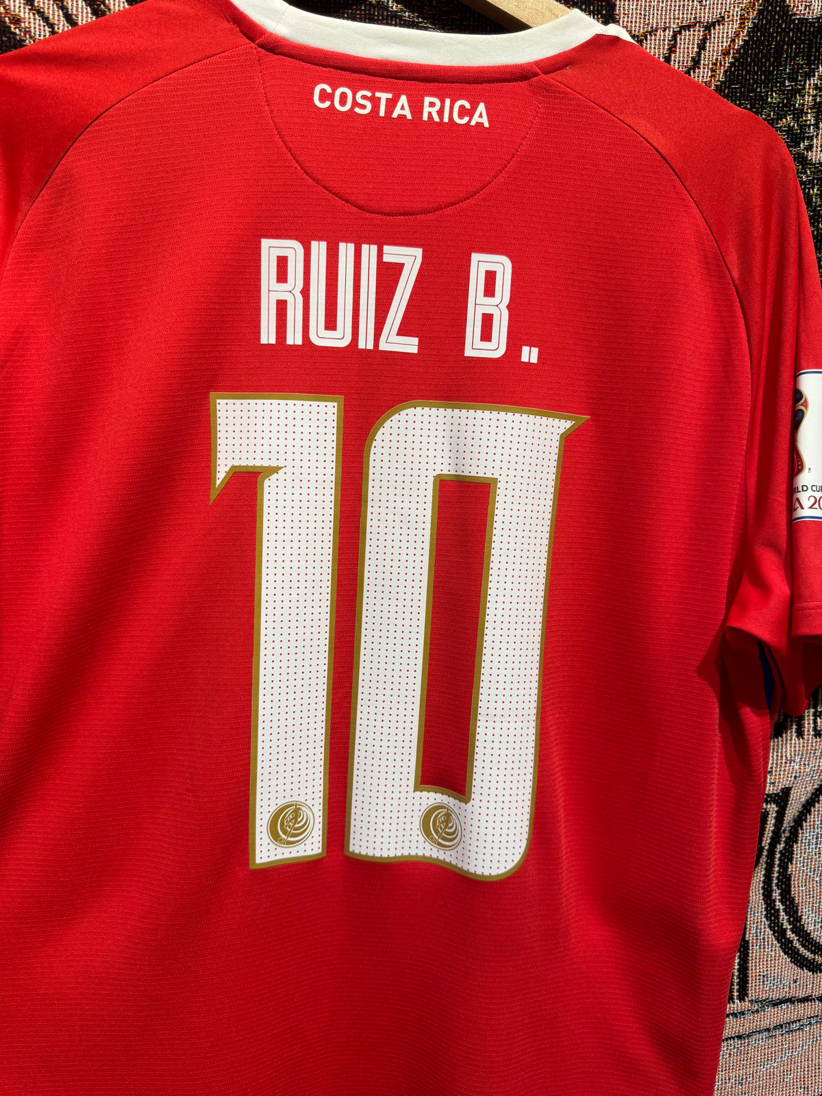 Costa Rica  2017-18 Home Kit. #10 Ruiz. (L)