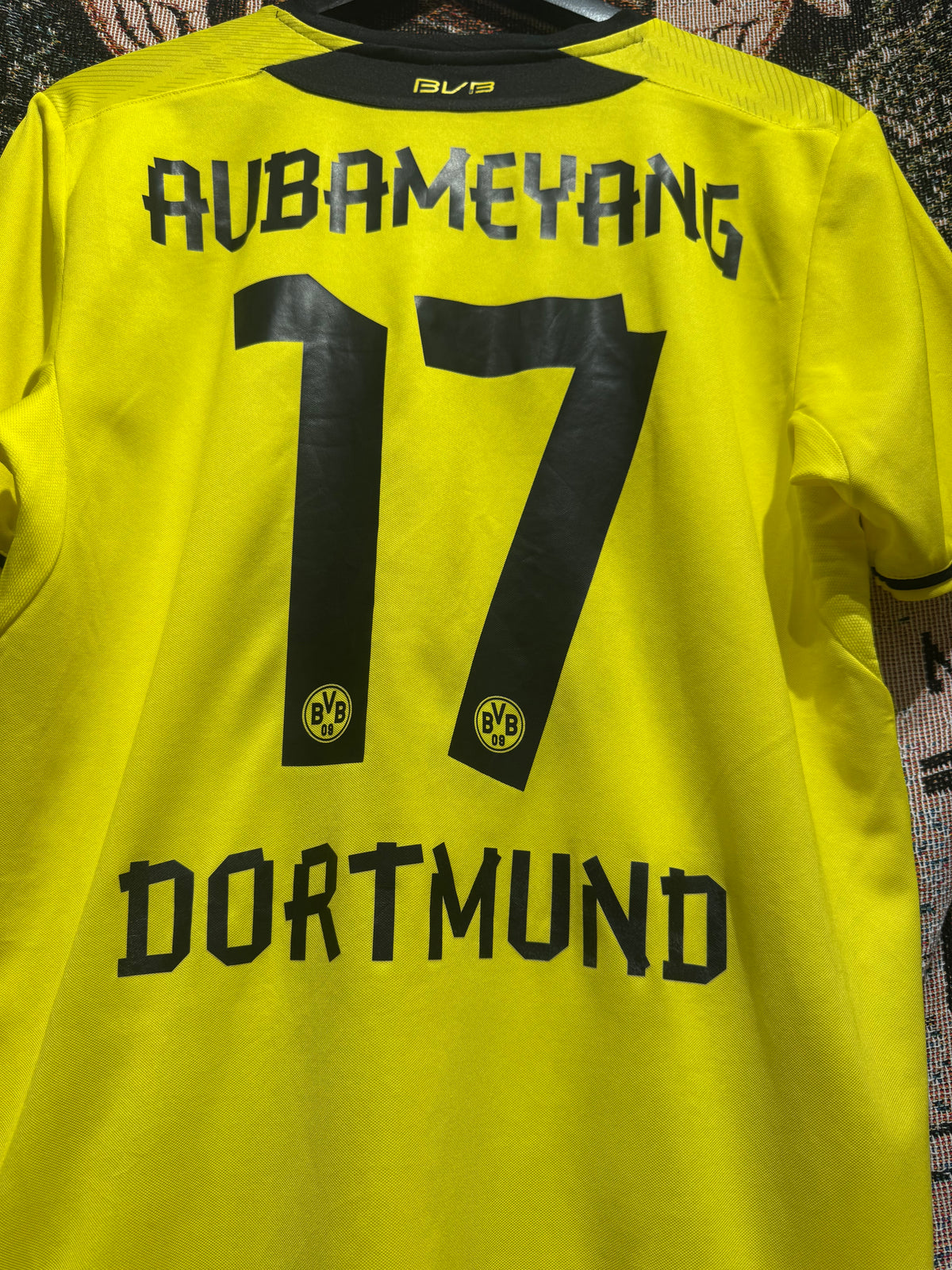 Borussia Dortmund 2013-14 Home Kit. (M) #17 Aubameyang.
