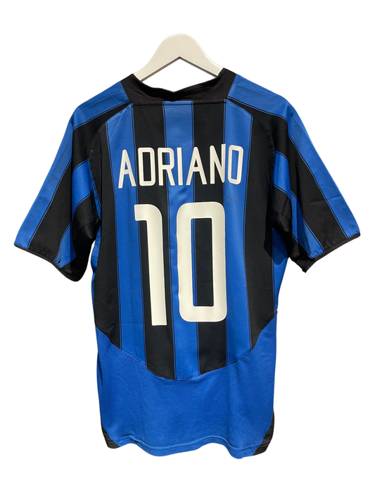 Inter Milan 2003/04 Home Kit. #10 Adriano. (M/L)