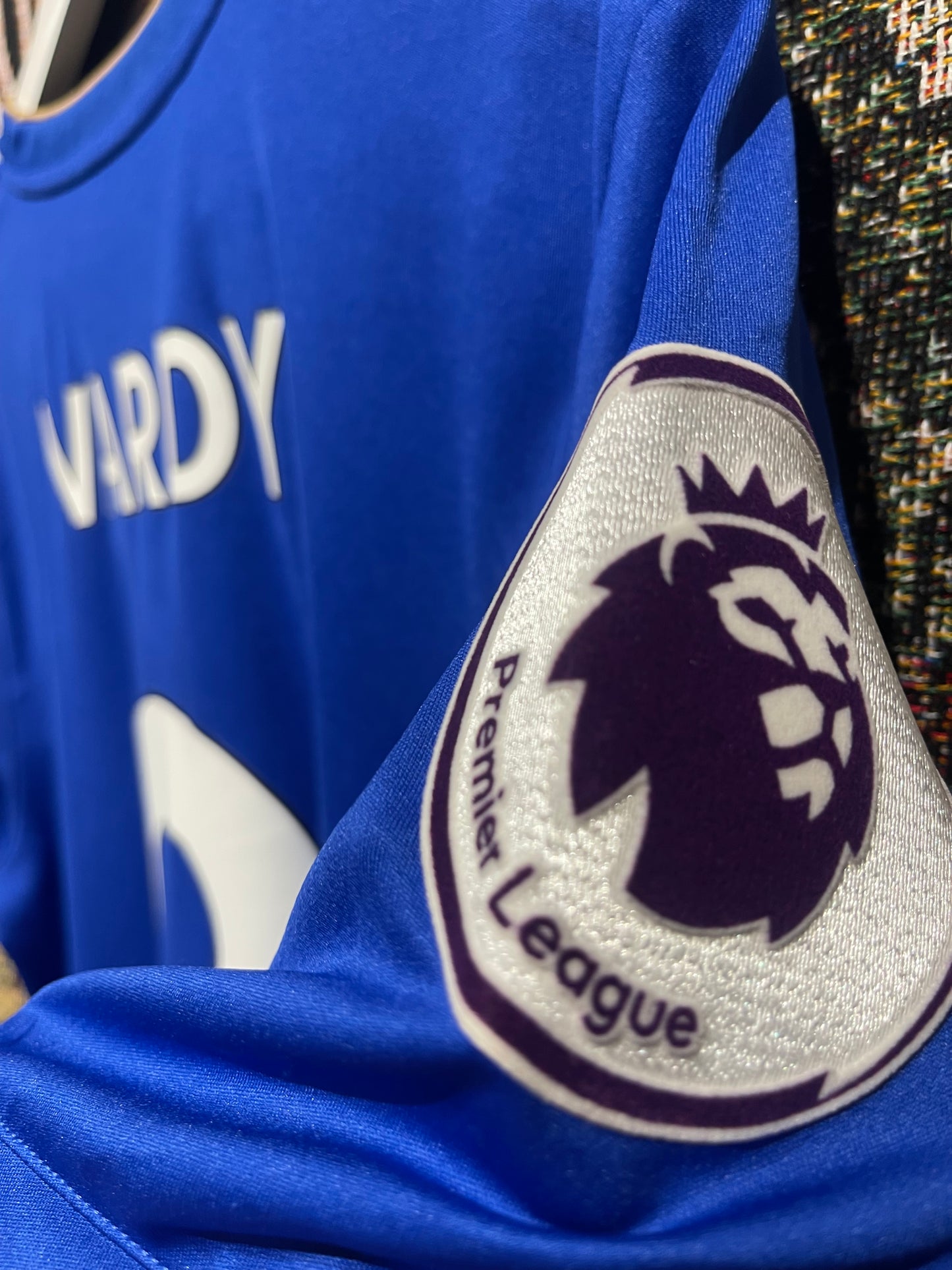 Leicester City 2018-19 Home Kit. #9 Vardy. (L)