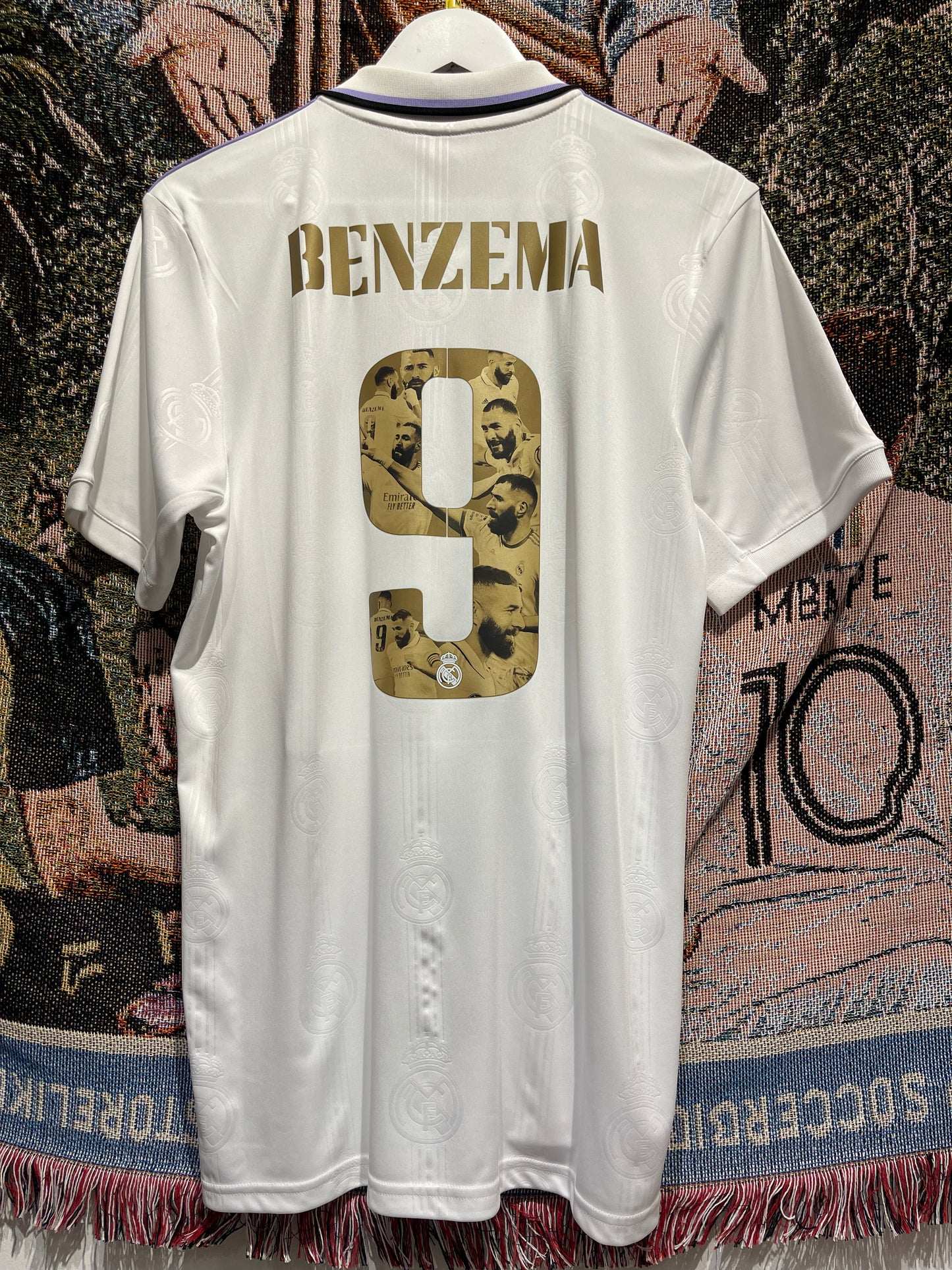 Real Madrid 2022-23 Home Kit. #9 Benzema. (M)