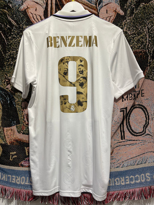 Real Madrid 2022-23 Home Kit. #9 Benzema. (M)