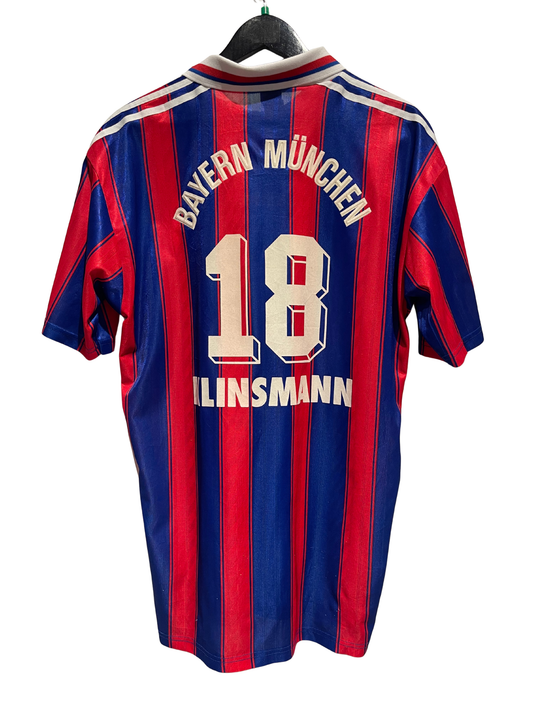 Bayern München 1995-97 Home Kit. #18 Klinsmann. (XL)
