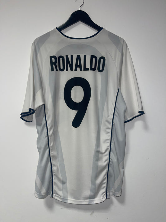 Inter Milan 2001-02 Away Kit. (XL) #9 Ronaldo. 10/10