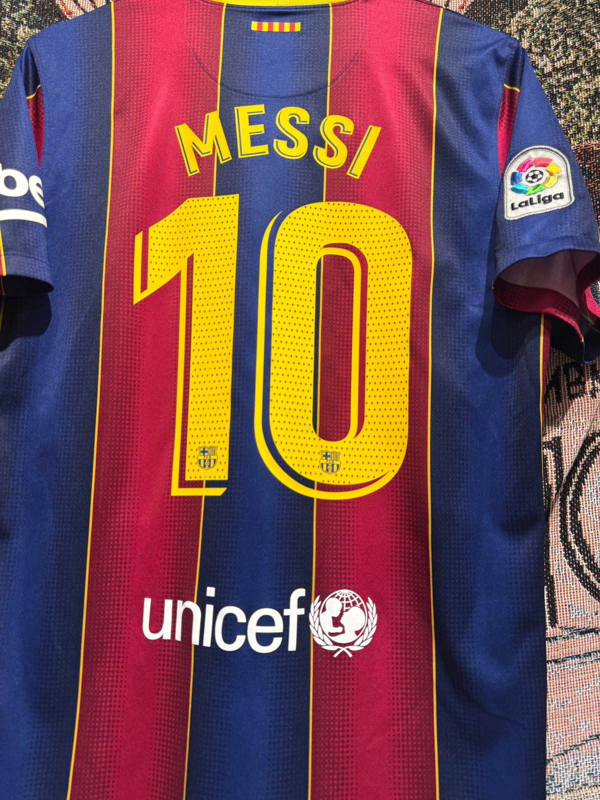 Fc Barcelona 2020-21 Home Kit. (L) #10 Messi.