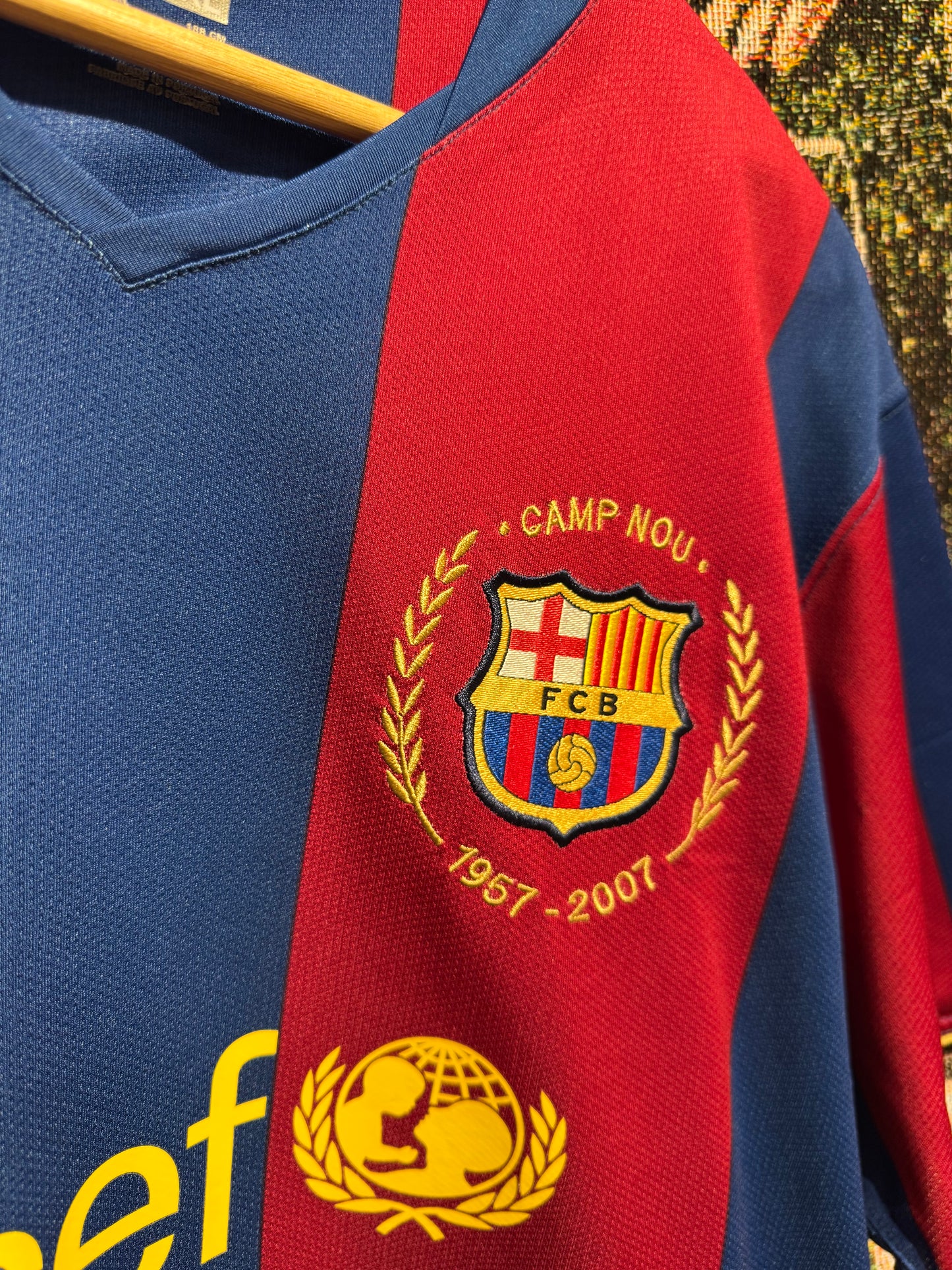 FC Barcelona 2007-08 Home Kit. (XL) #14 T. Henry.