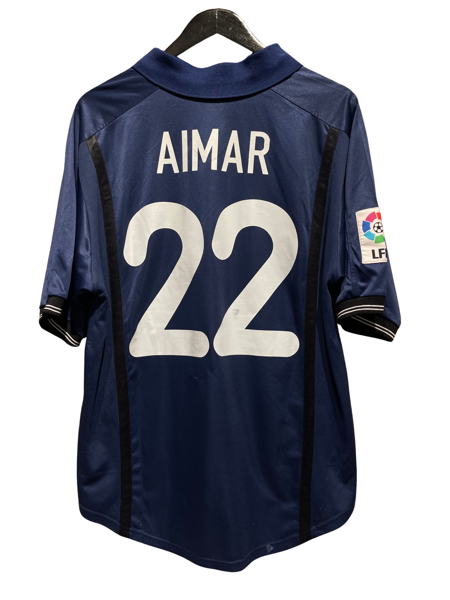 Valencia CF 2000-01 Away Kit. #22 Aimar. (L).