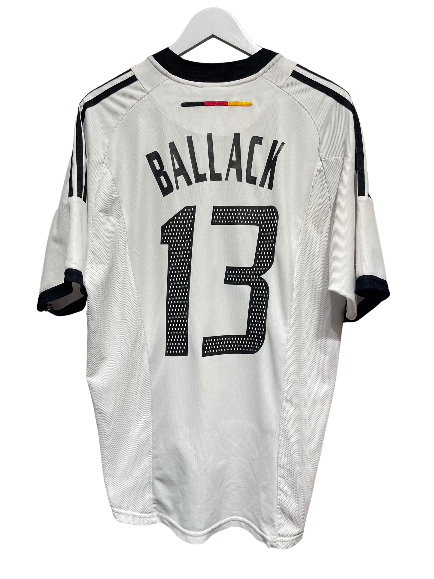 Germany 2002 Home Kit. #13 Ballack. (L).
