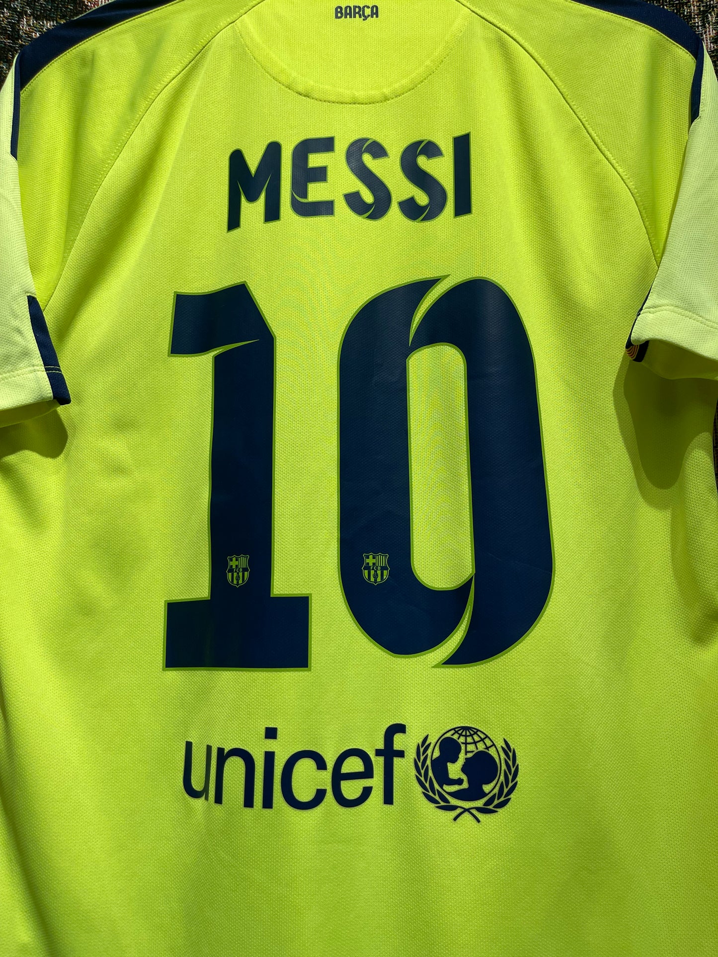 FC Barcelona 2014-15 Third Kit. #10 Messi. (M)