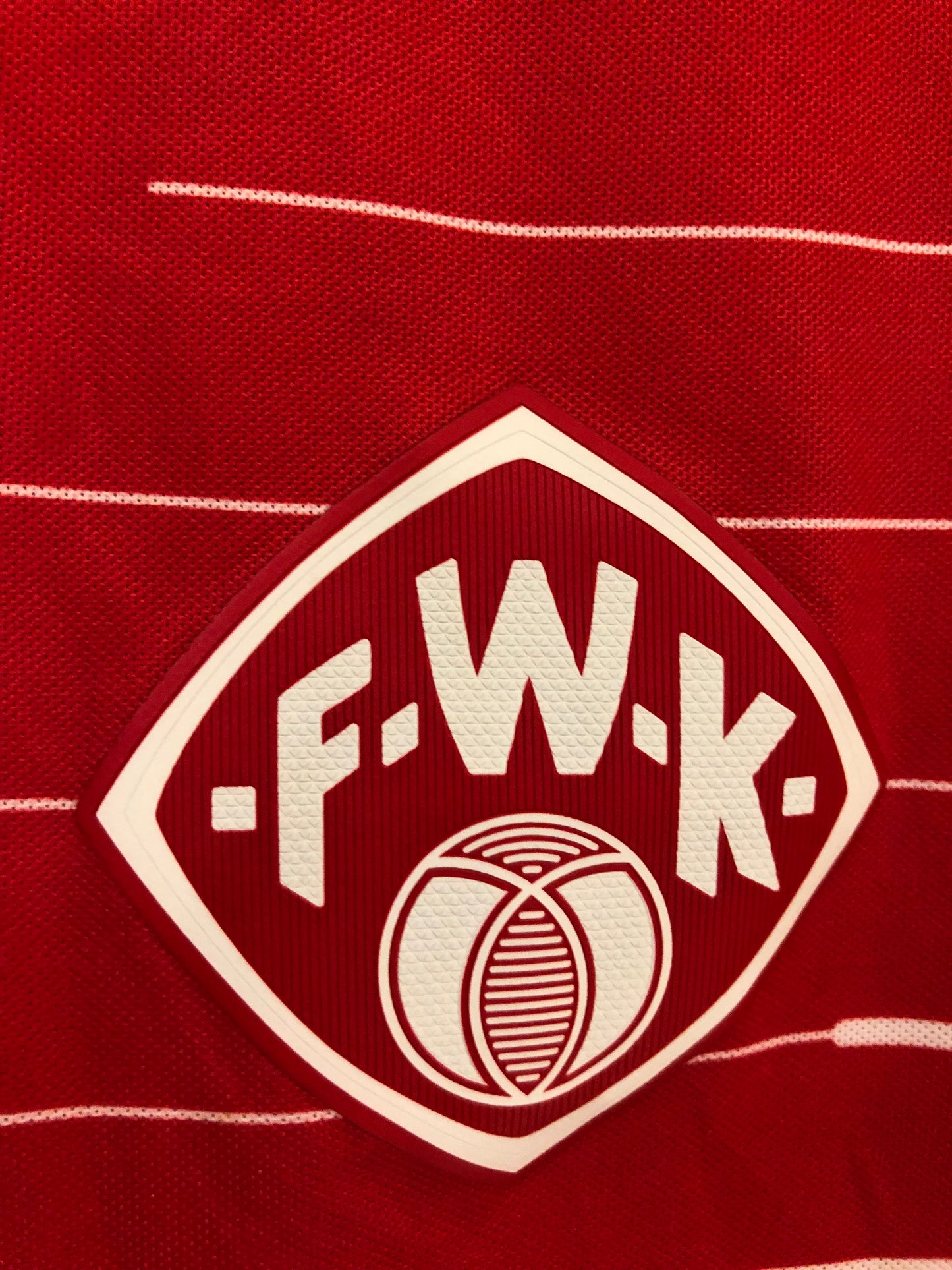 Würzburger Kickers 2017-18 Home Kit. Signed #4 Nikolau (L)