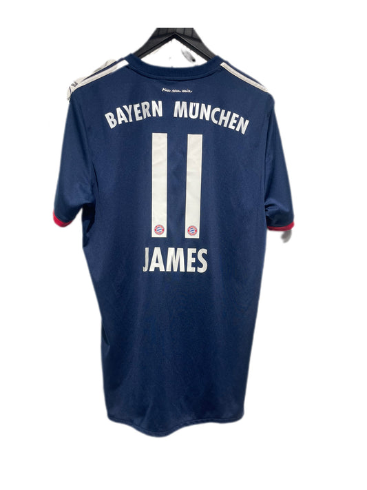 Bayern Munchen 2017/2018 Away Kit. (#11 James). (L)