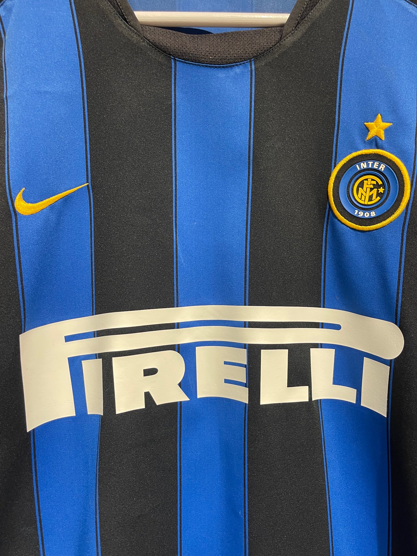 Inter Milan 2003/04 Home Kit. #10 Adriano. (M/L)