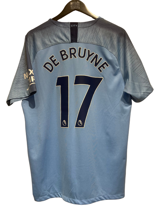 Manchester City 2018-19 Away Kit. #17 K. De Bruyne. (XL)