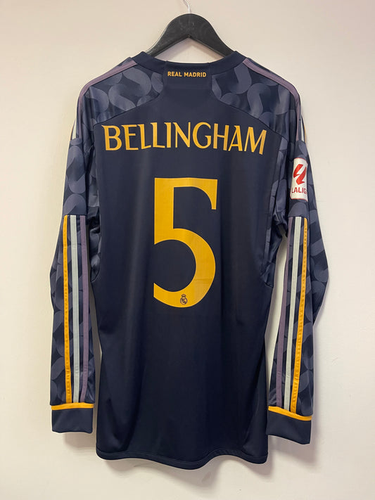 Real Madrid 2023-24 Away Kit. (L) #5 Bellingham.
