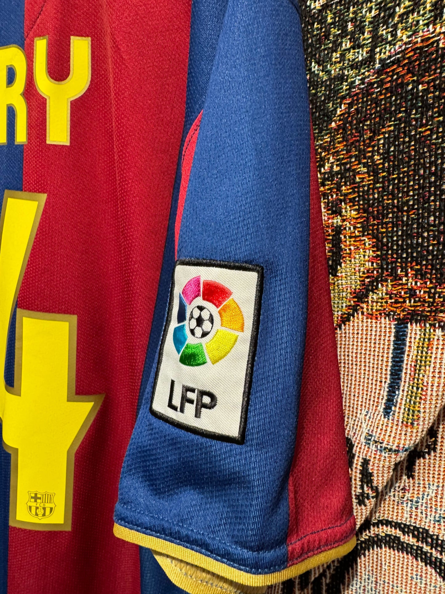 FC Barcelona 2007-08 Home Kit. (XL) #14 T. Henry.