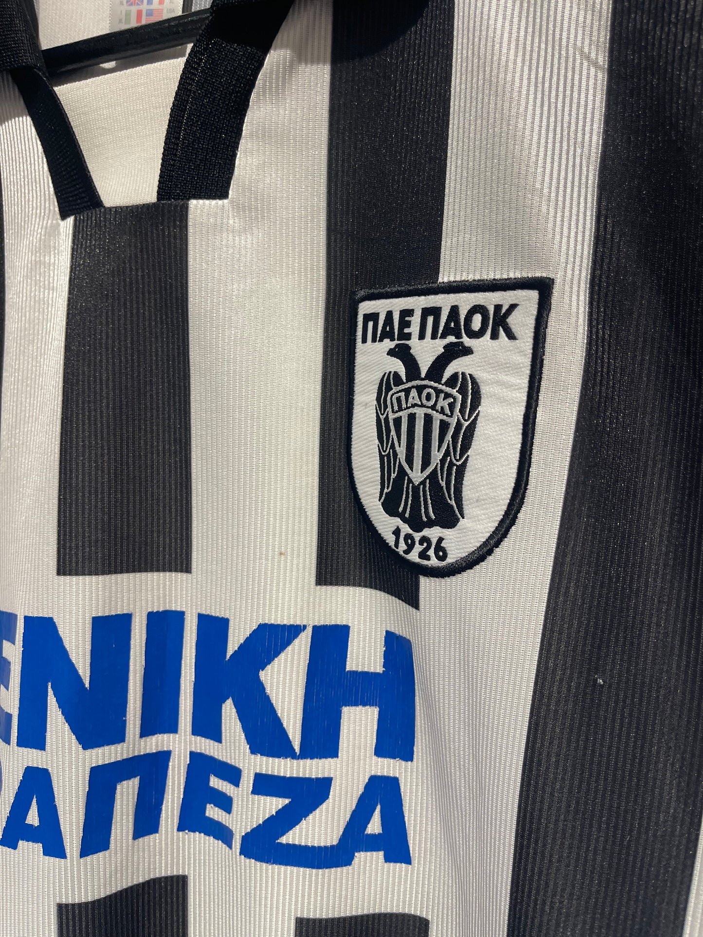 Paok Thessaloniki 1999-00 Home Kit. #3 Venetidis (XL)
