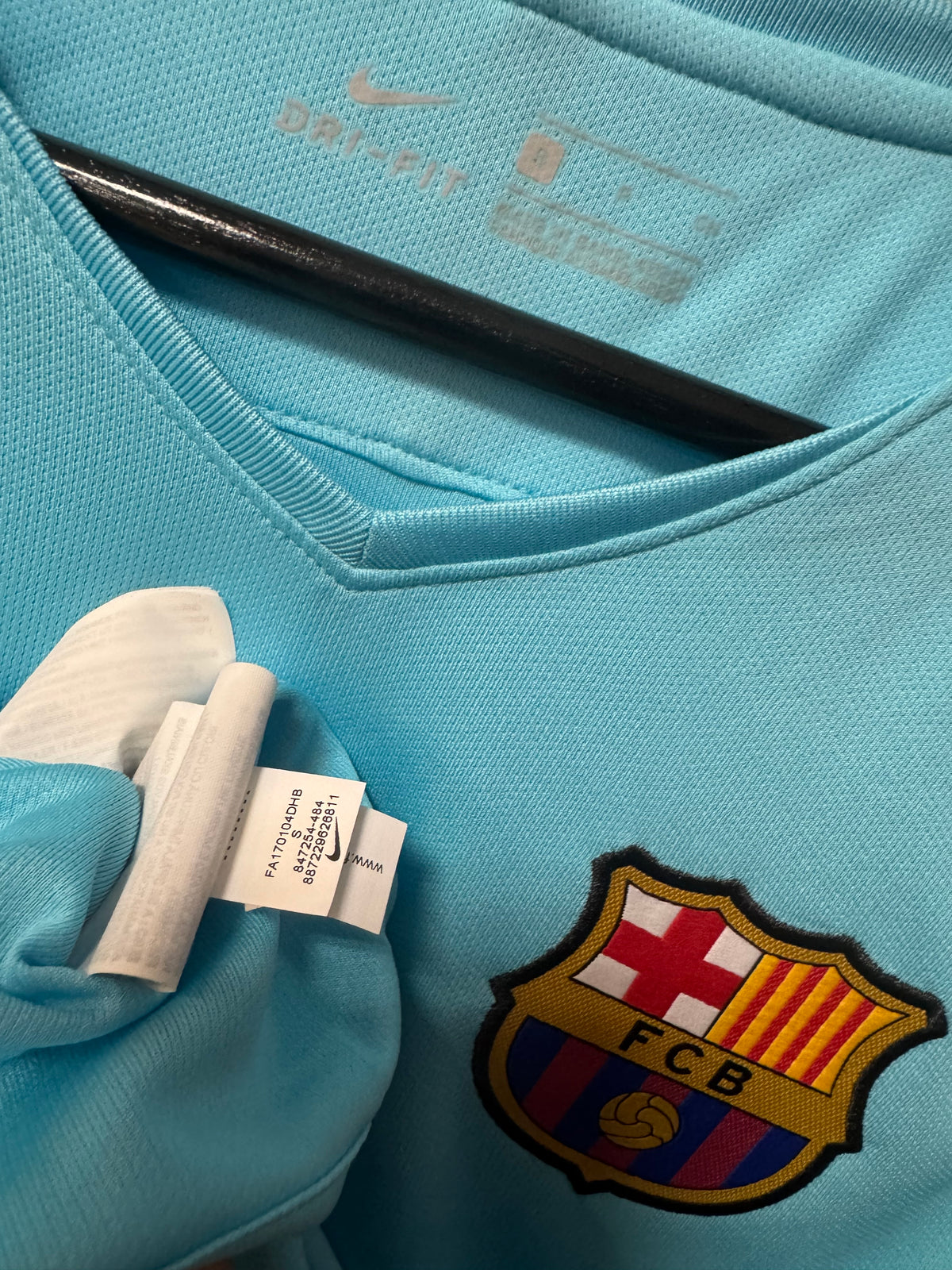 Barcelona 2017-18 Away Kit. #11 Ney Jr. (S)