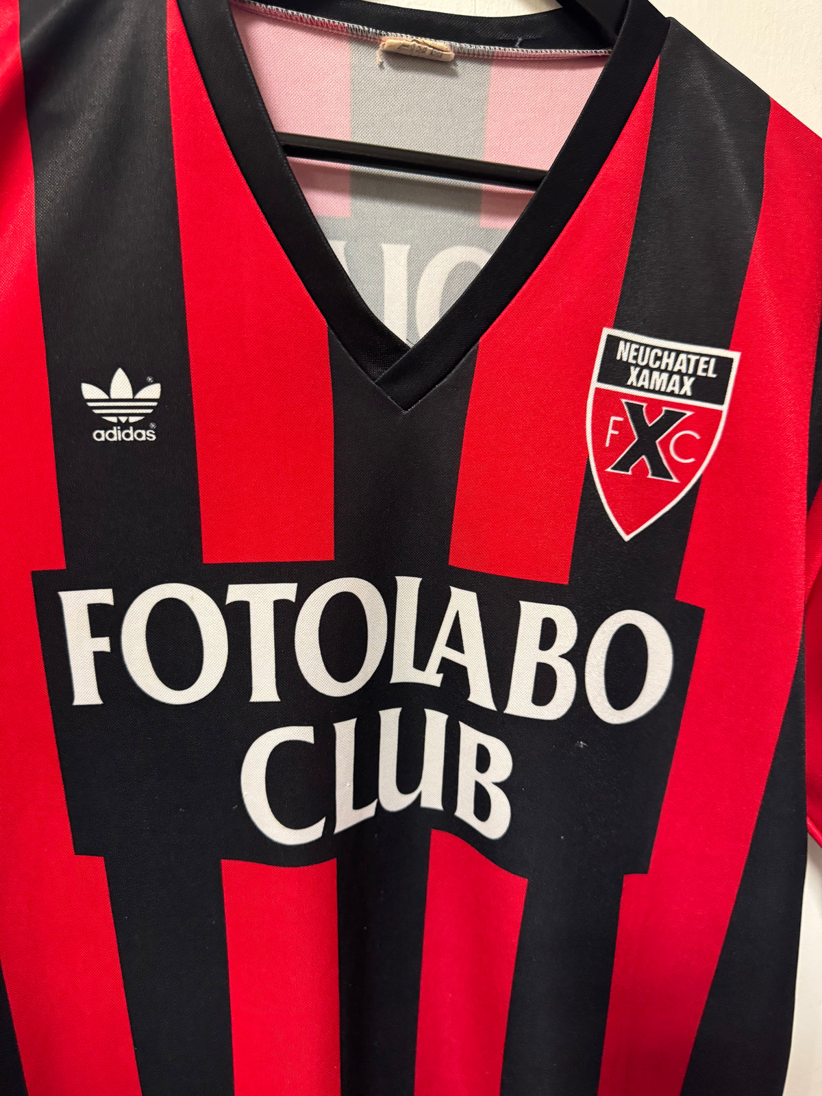 Neuchatel Xamax 1992-93 Home Kit. (XL). #10 Hassan