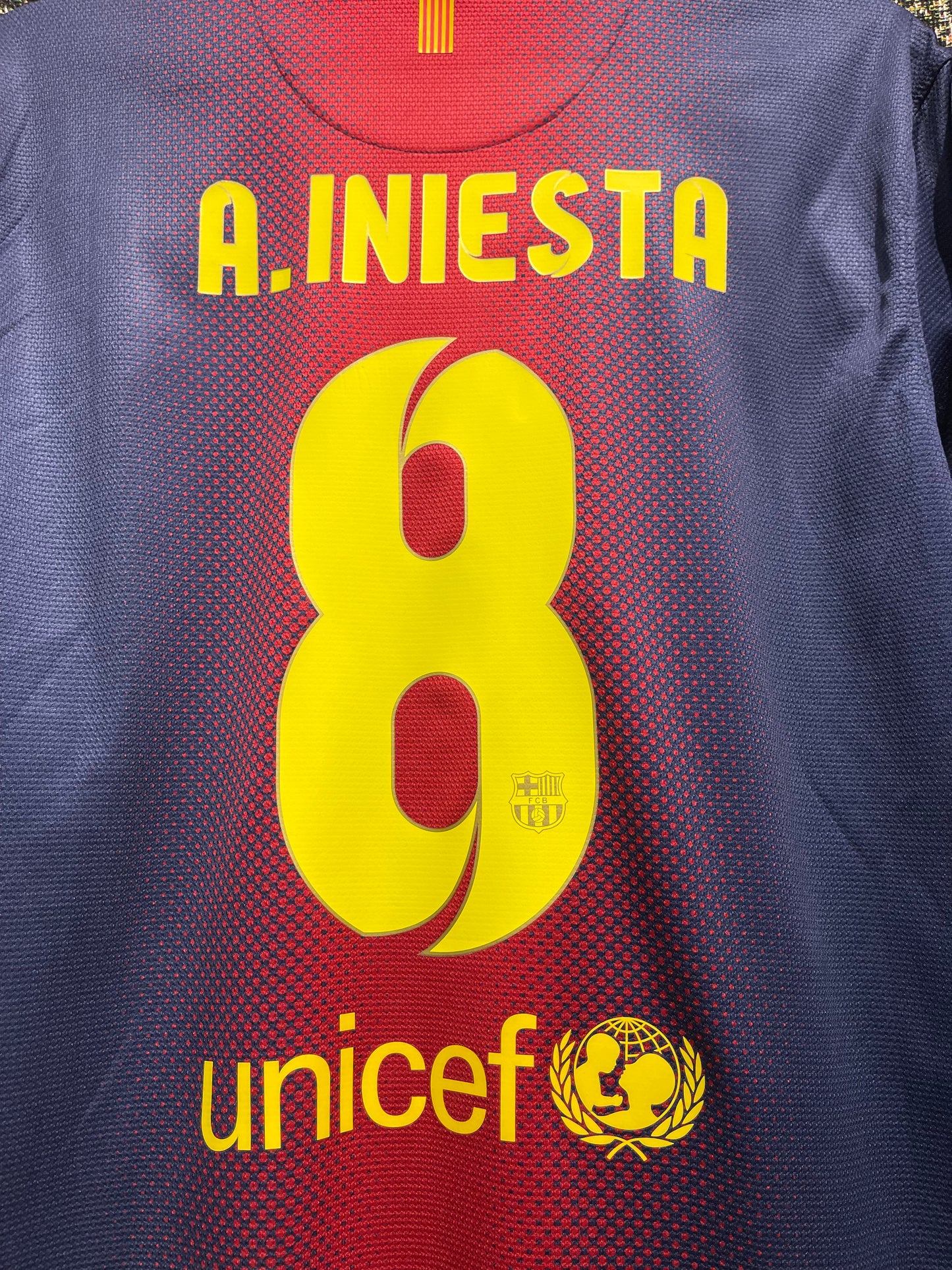 FC Barcelona 2012-13 Home Kit.(L) #8 Iniesta.