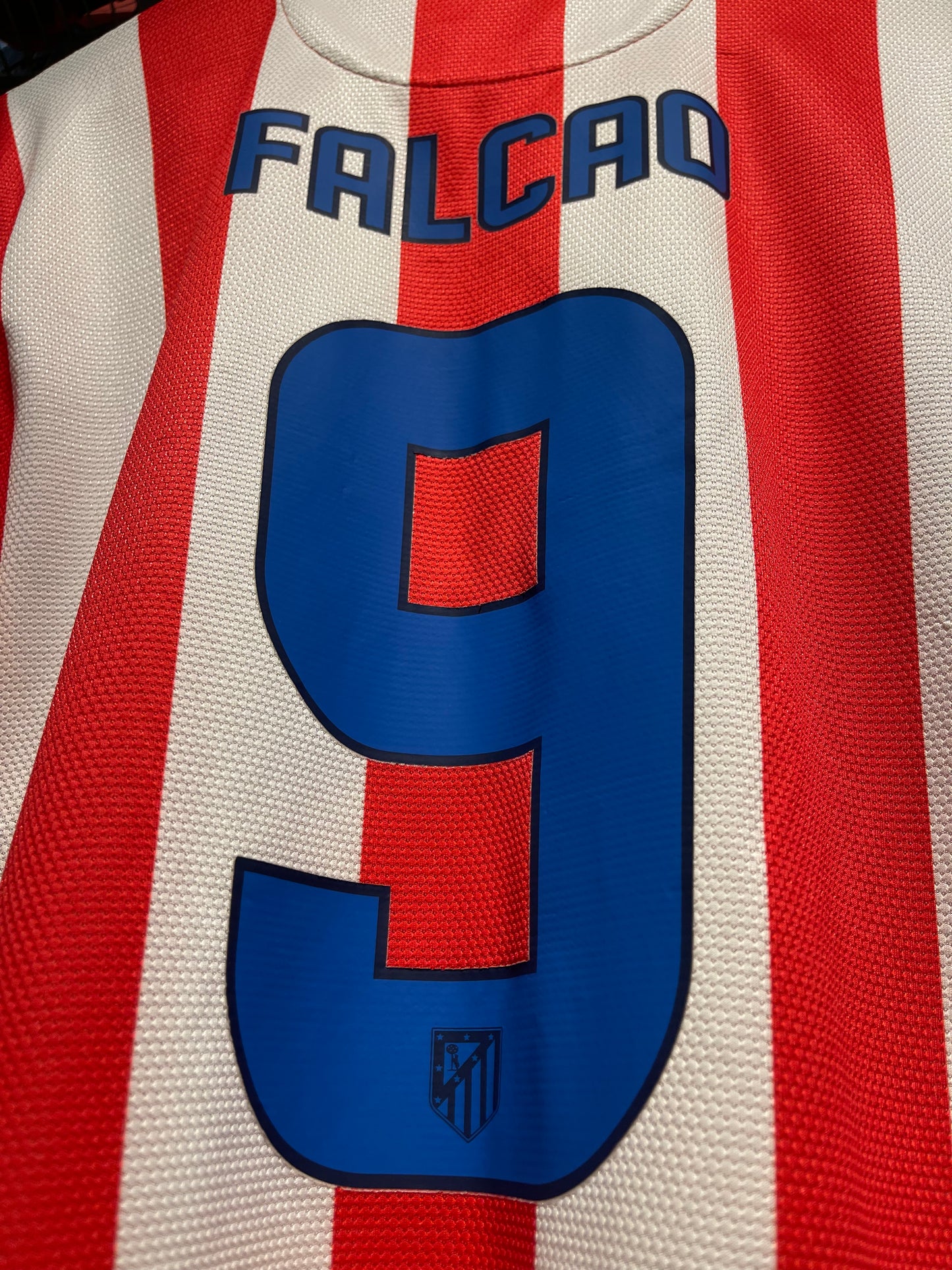 Atletico Madrid 2012/2013 Home Kit. (#9 R. Falcao) (L)