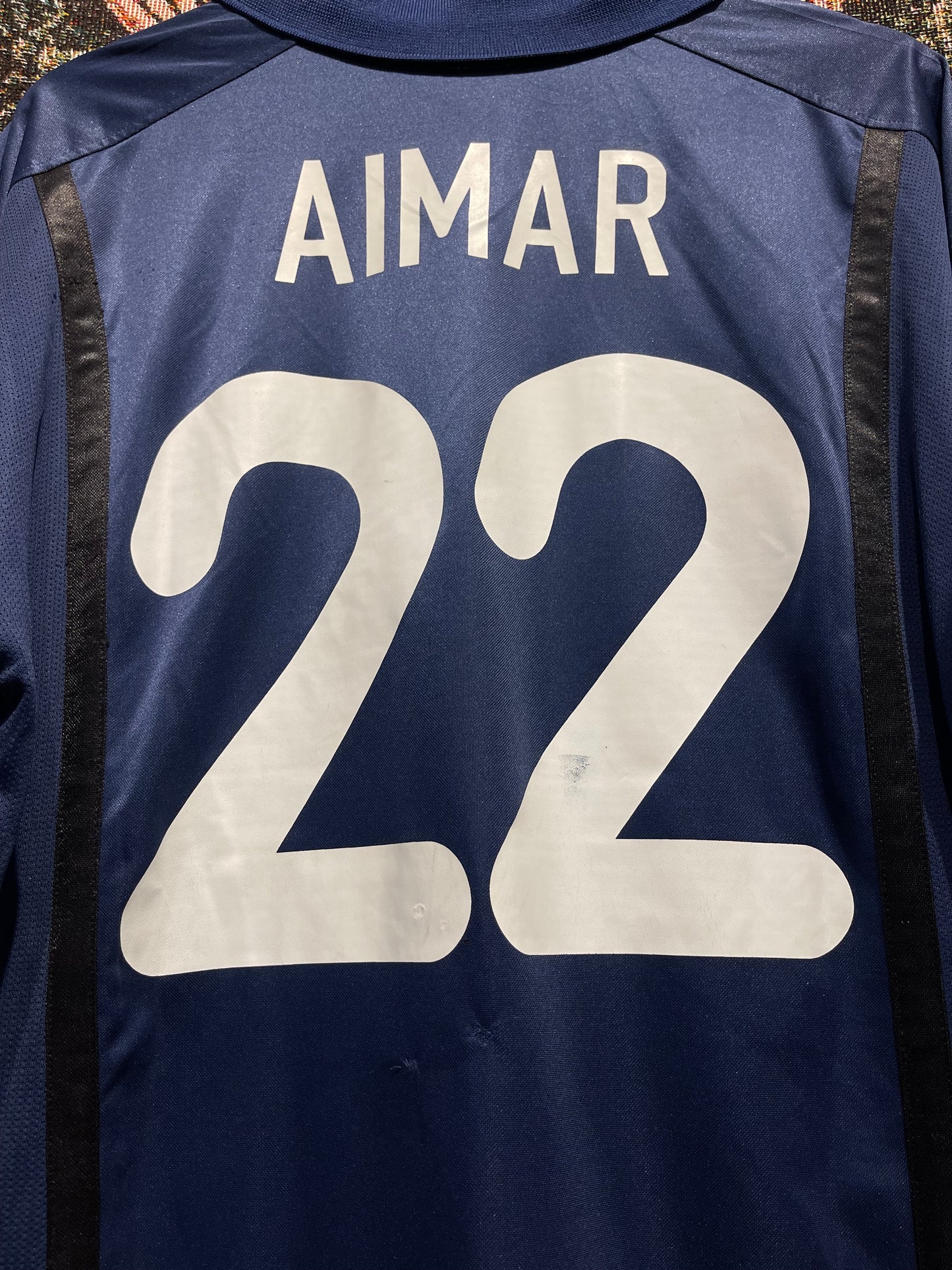 Valencia CF 2000-01 Away Kit. #22 Aimar. (L).