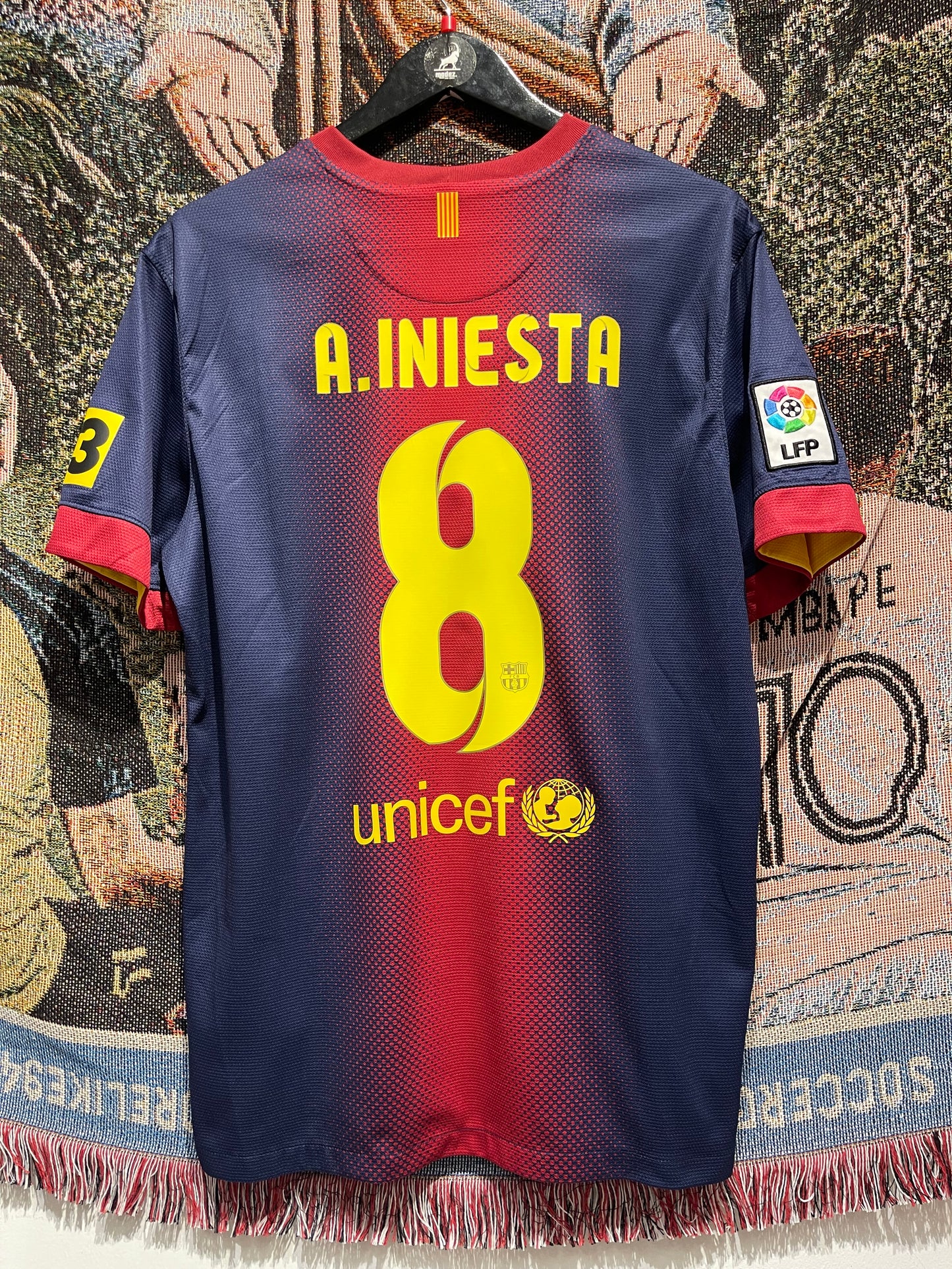 FC Barcelona 2012-13 Home Kit.(L) #8 Iniesta.