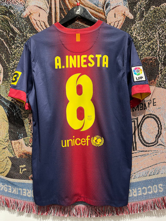 FC Barcelona 2012-13 Home Kit.(L) #8 Iniesta.