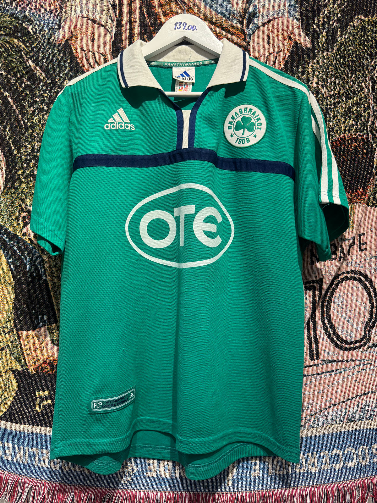 Panathinaikos 2001-02 Home Kit. (M) #26 Karagounis.