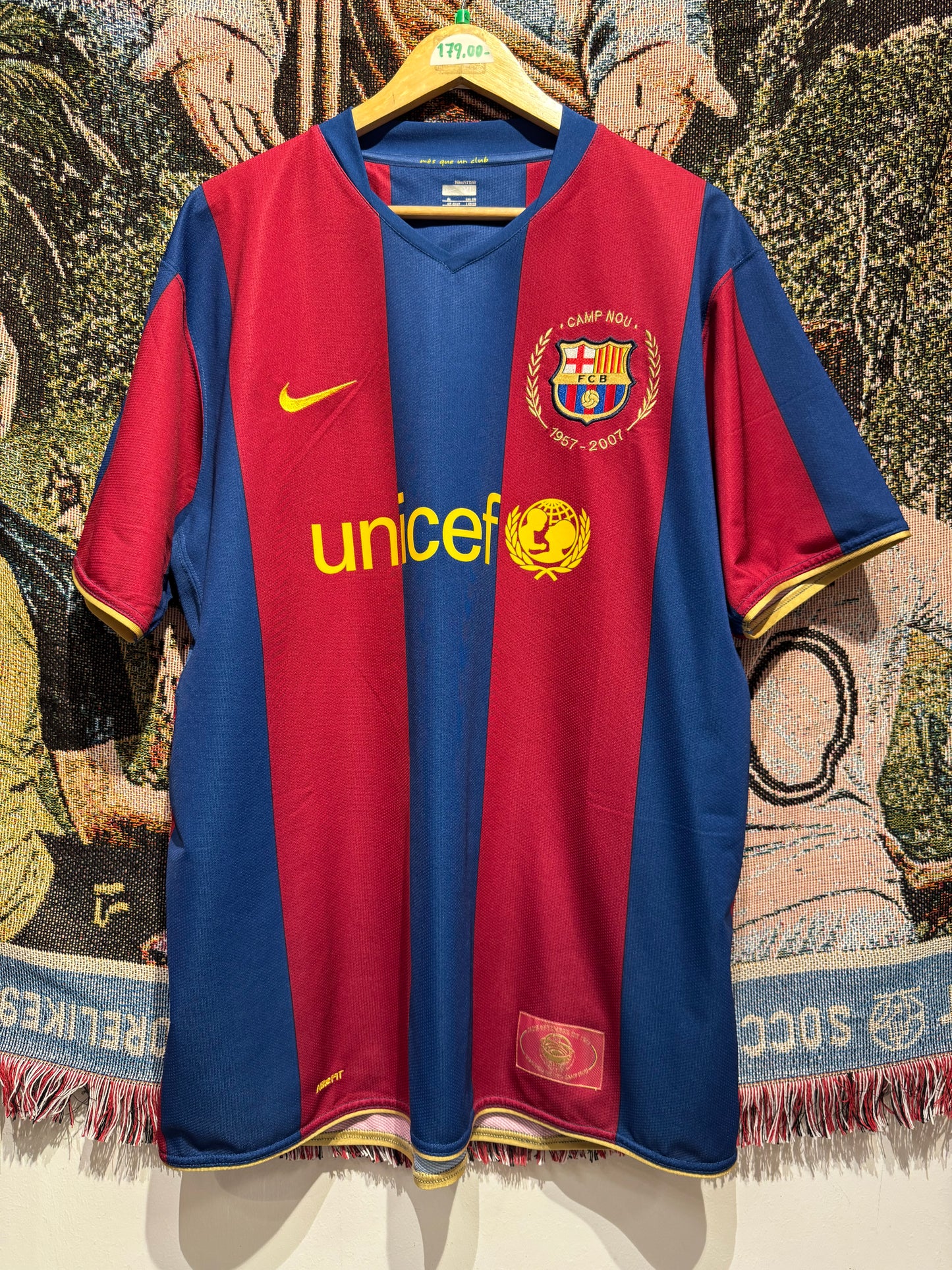 FC Barcelona 2007-08 Home Kit. (XL) #14 T. Henry.