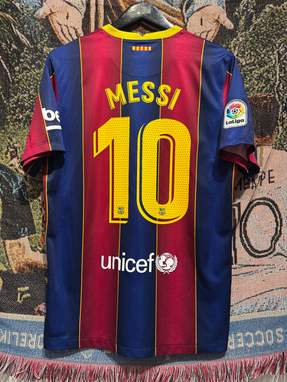 Fc Barcelona 2020-21 Home Kit. (L) #10 Messi.