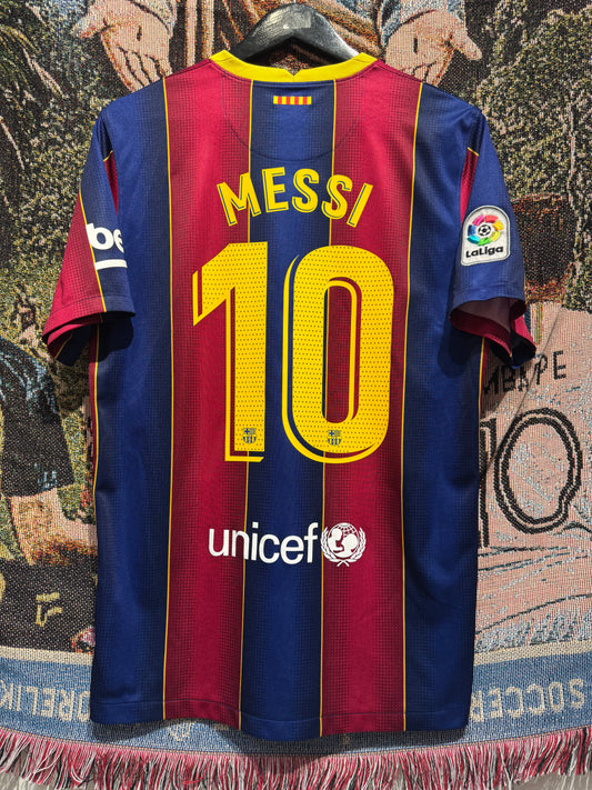 Fc Barcelona 2020-21 Home Kit. (L) #10 Messi.