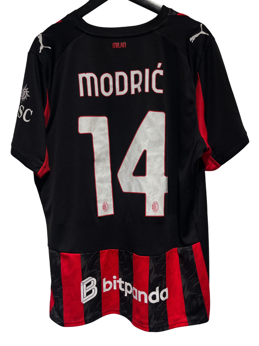 AC Milan 2025-26 Home Kit. #14 Modrić. (XL).