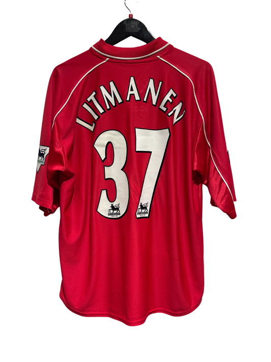 Liverpool 2000-02 Home Kit. #37 Litmanen. (L)