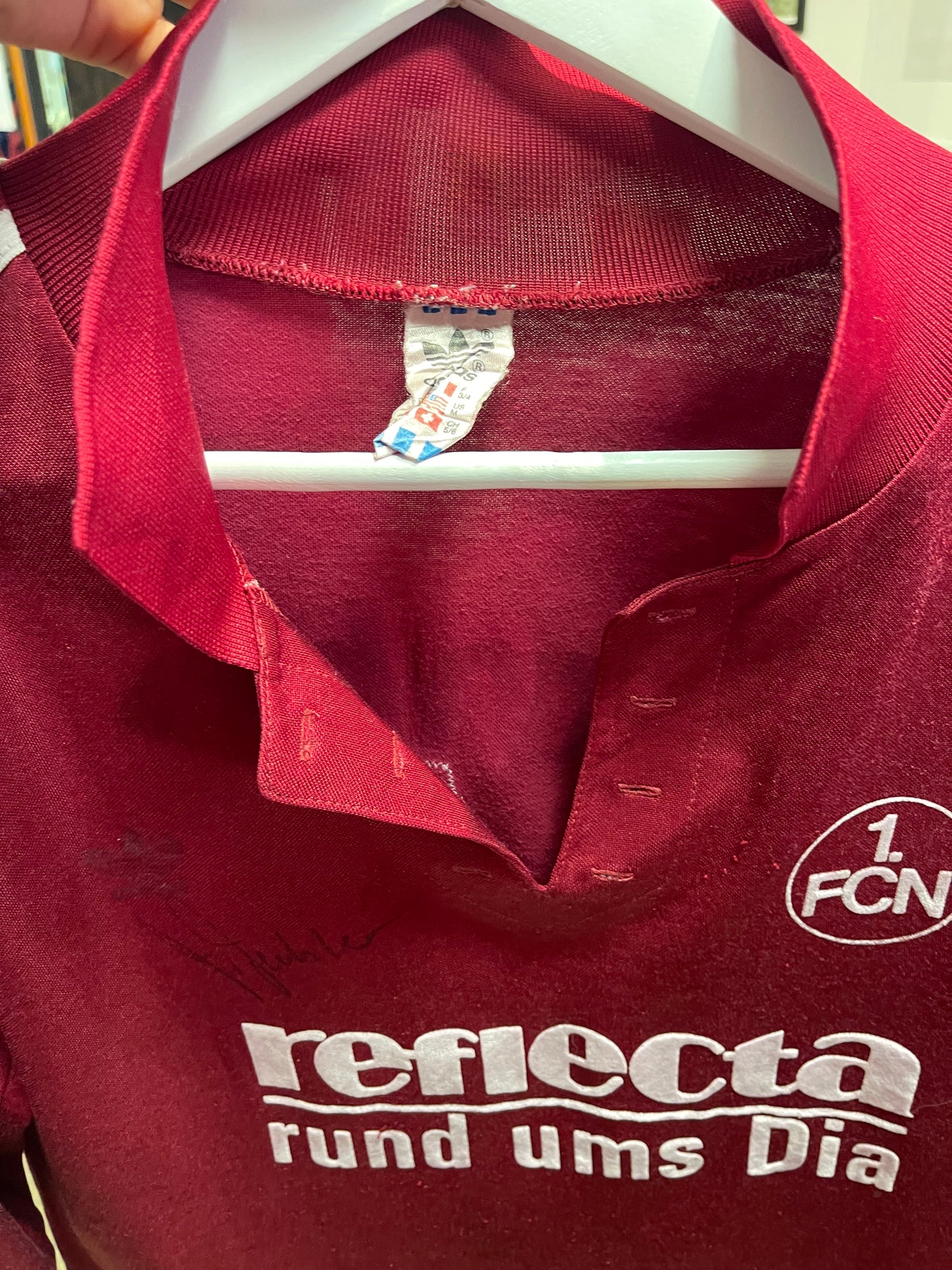 1. FC Nürnberg 1990-91 Home Kit. (M)(signed).