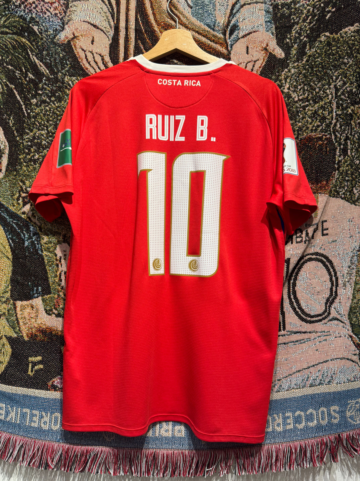Costa Rica  2017-18 Home Kit. #10 Ruiz. (L)