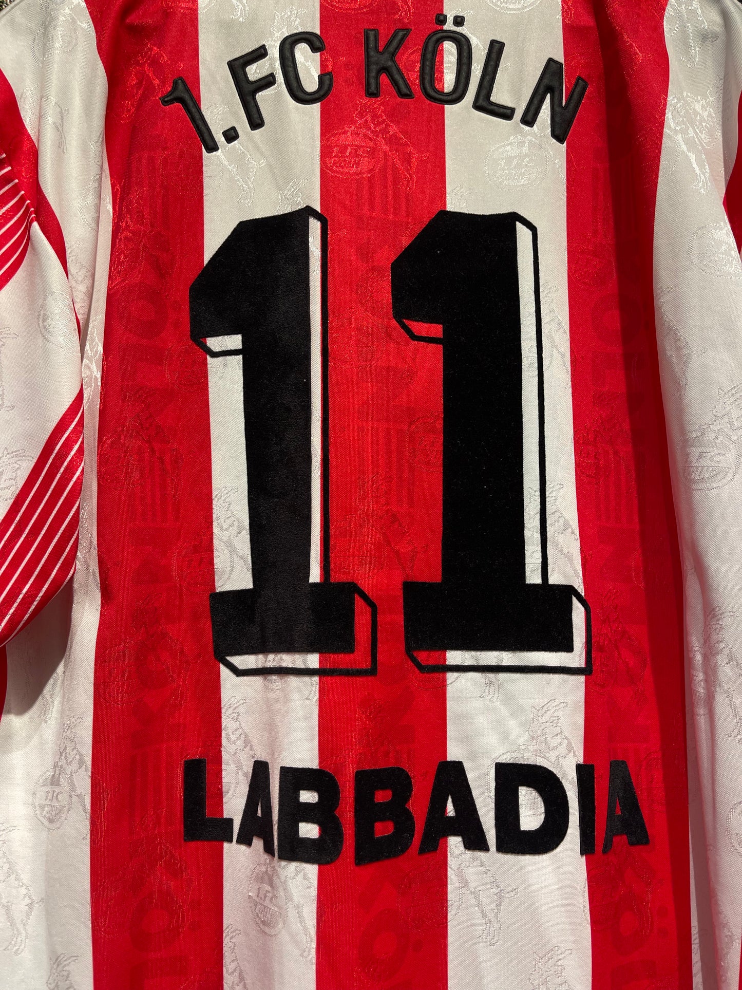 1. FC Köln 1995-96 Home Kit. #11 Labbadia. (L)