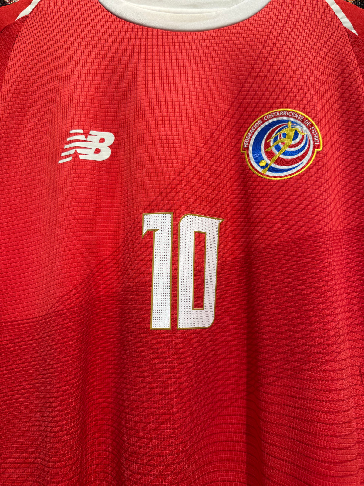 Costa Rica  2017-18 Home Kit. #10 Ruiz. (L)