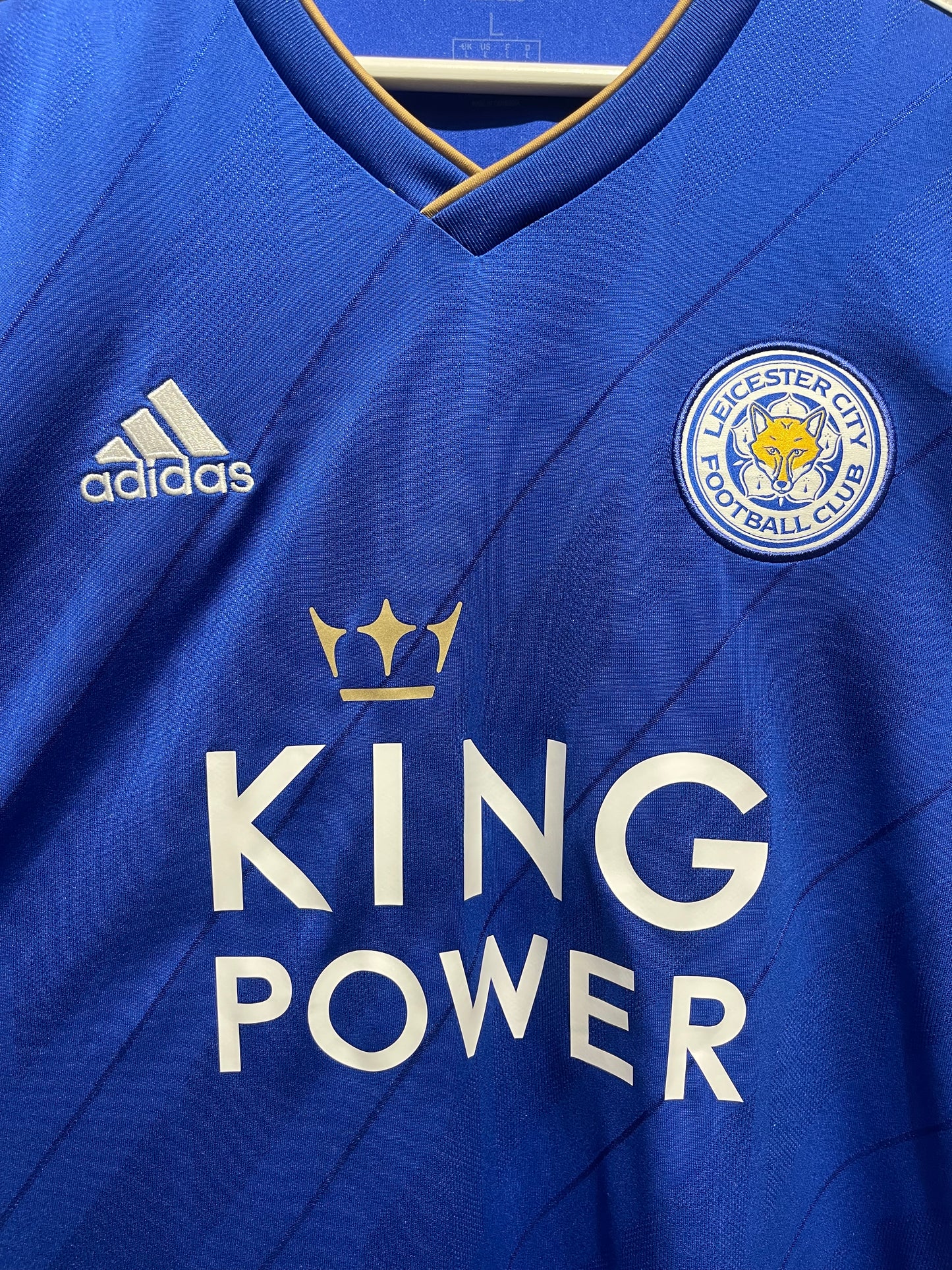 Leicester City 2018-19 Home Kit. #9 Vardy. (L)