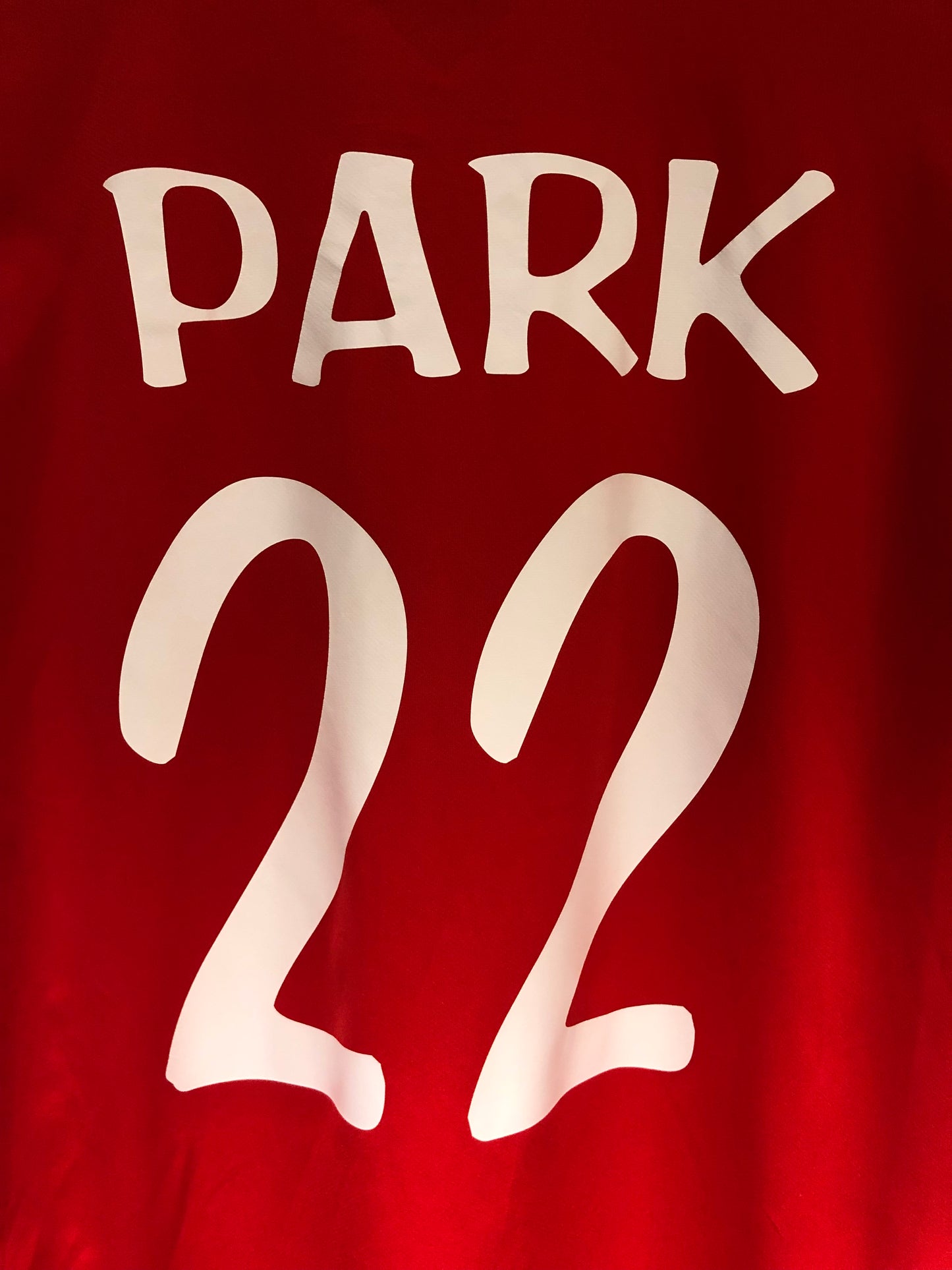 South Korea 2014 Home Kit. #22 Park (L)