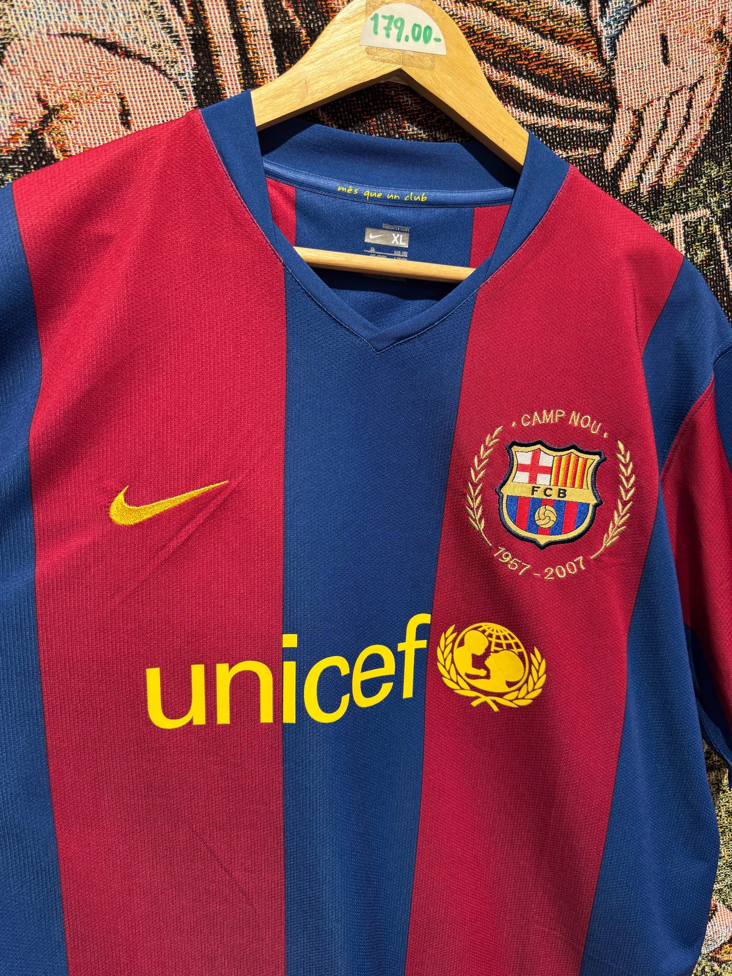 FC Barcelona 2007-08 Home Kit. (XL) #14 T. Henry.