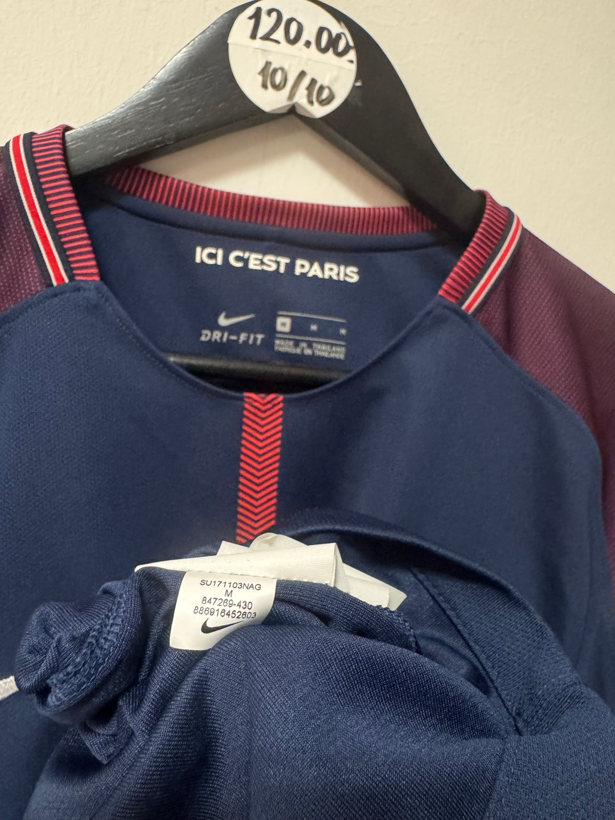 PSG 2017-18 Home Kit. #10 Ney Jr. (M)
