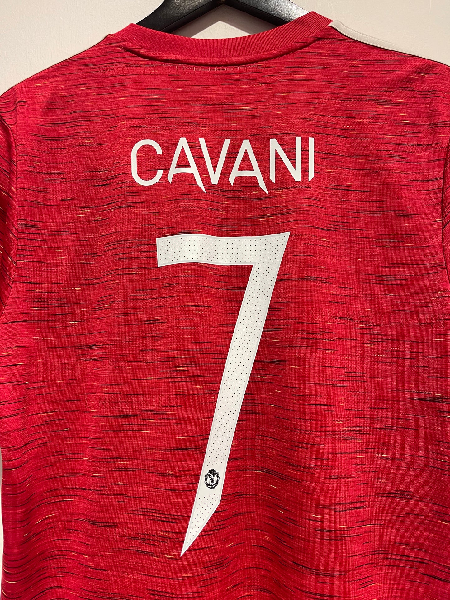 Manchester United 2020-21 Home Kit. #7 Cavani. (M)